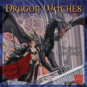 NWT Dragon Witches Art by Nene Thomas 2025 Wall Calendar New Sealed 12x12